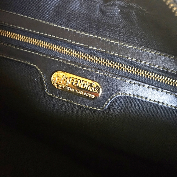 Fendi Pequin Striped Canvas Crossbody Bag - Picture 14 of 16